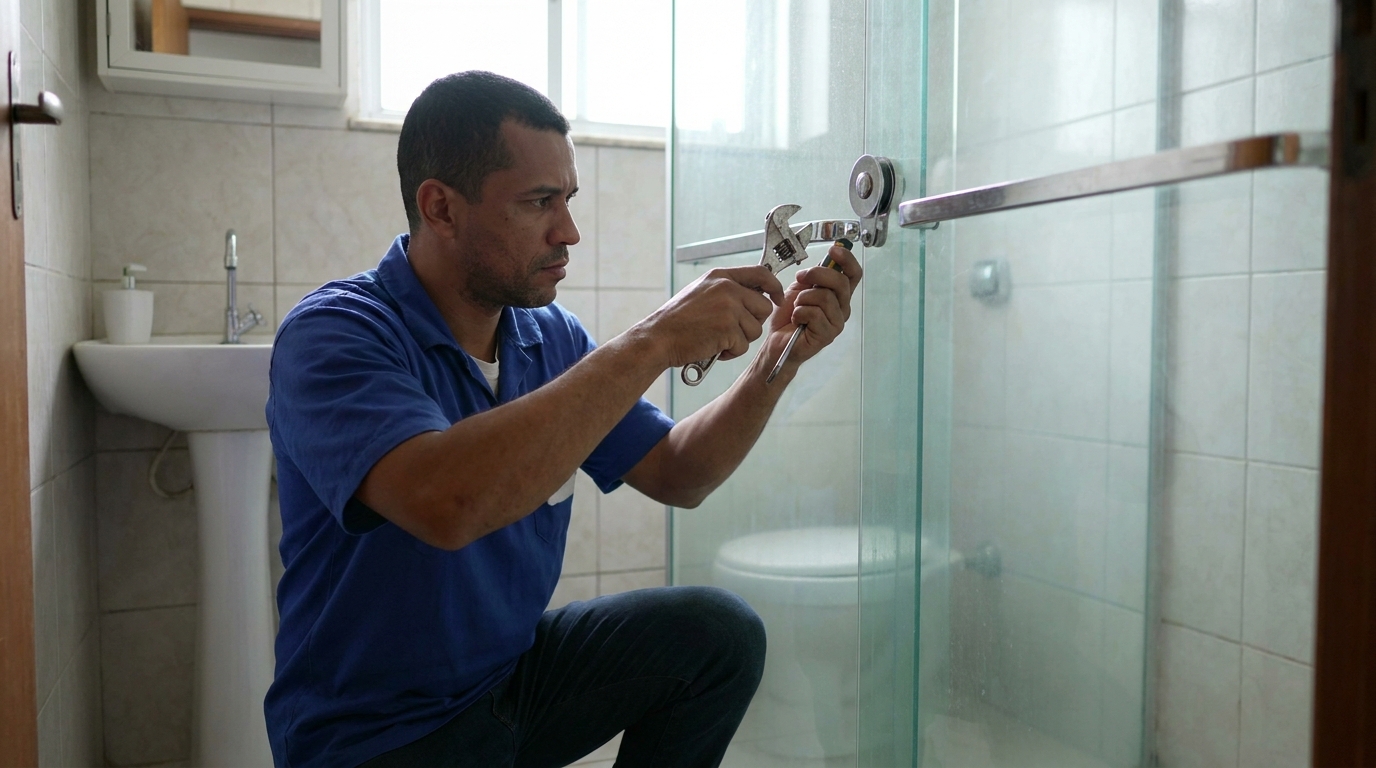 Manutenção e reparo de box de vidro perto de mim em Catanduva‑SP